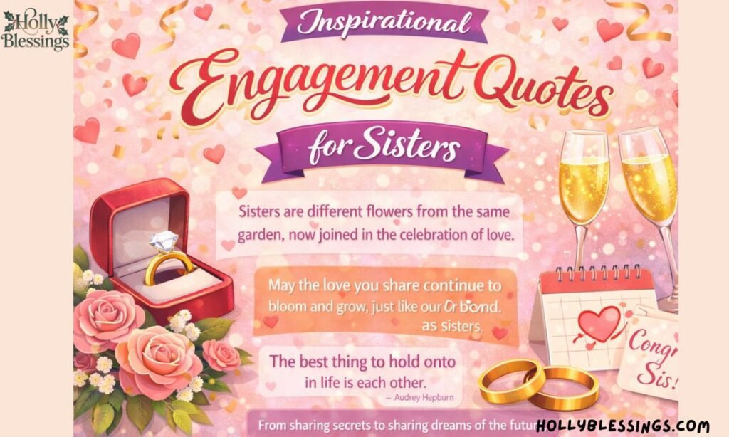 Inspirational Engagement Quotes for Sisters