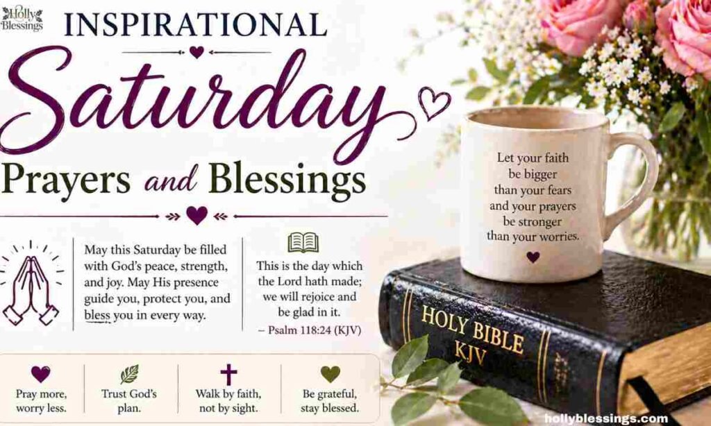 Inspirational Saturday Prayers and Blessings