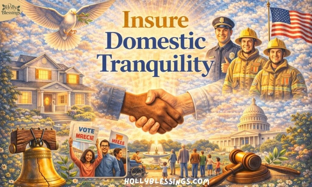 Insure Domestic Tranquility