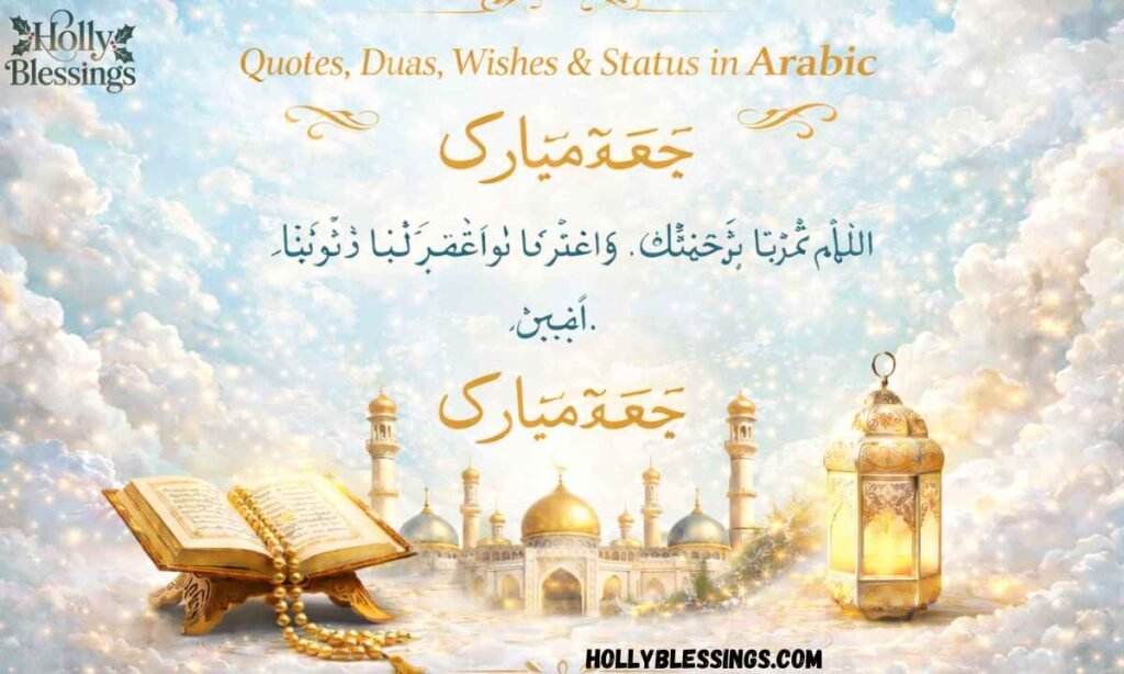 Jumma Mubarak Quotes, Duas, Wishes & Status in Arabic
