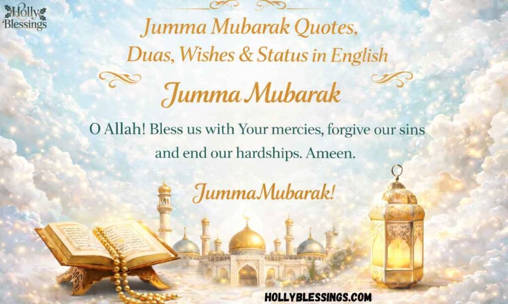 Jumma Mubarak Quotes, Duas, Wishes & Status in English