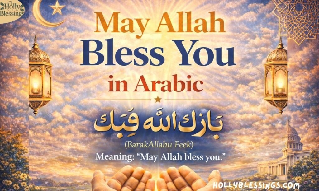 May Allah Bless You in Arabic