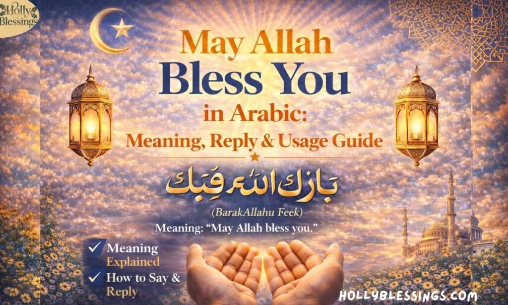 May Allah Bless You in Arabic: Meaning, Reply & Usage Guide