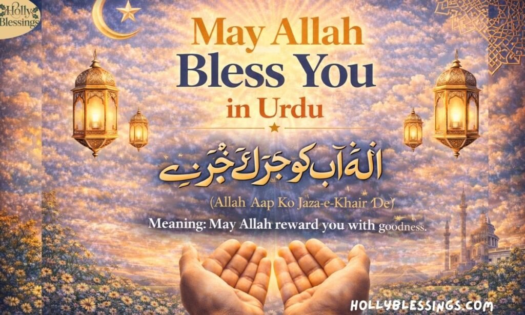 May Allah Bless You in Urdu