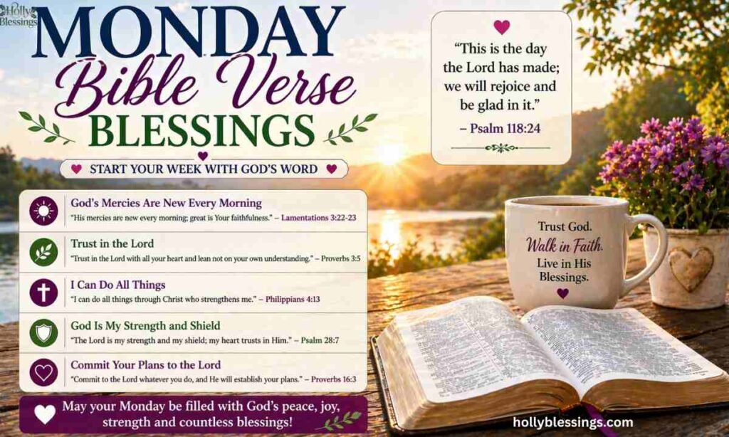 Monday Bible Verse blessings