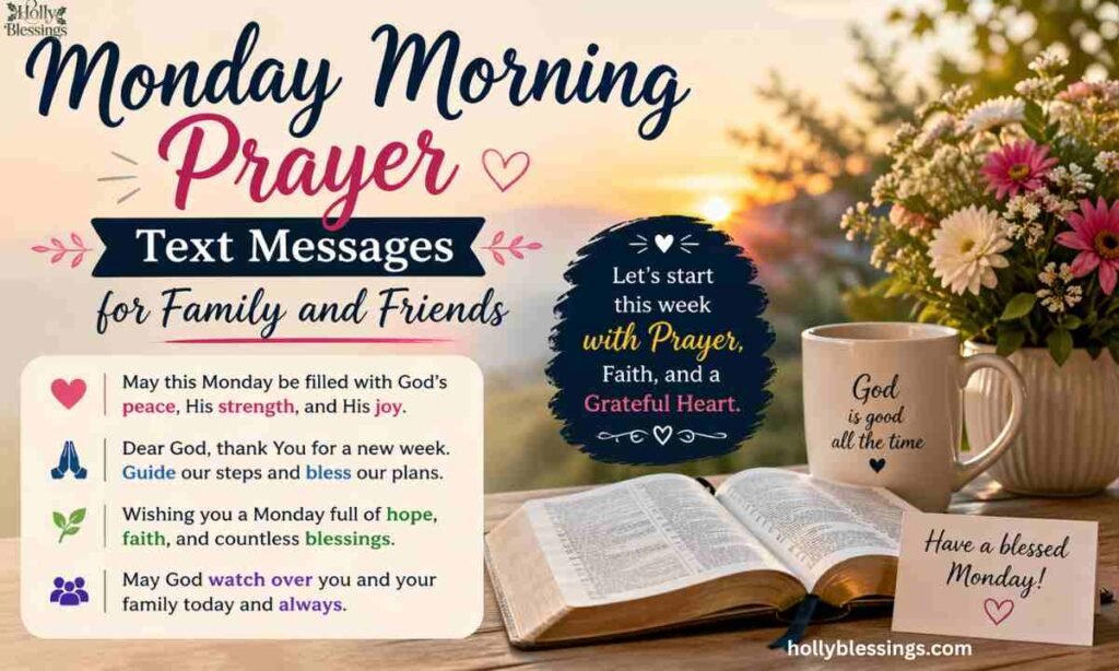 Monday Morning Prayer Text Messages for Family and Friends