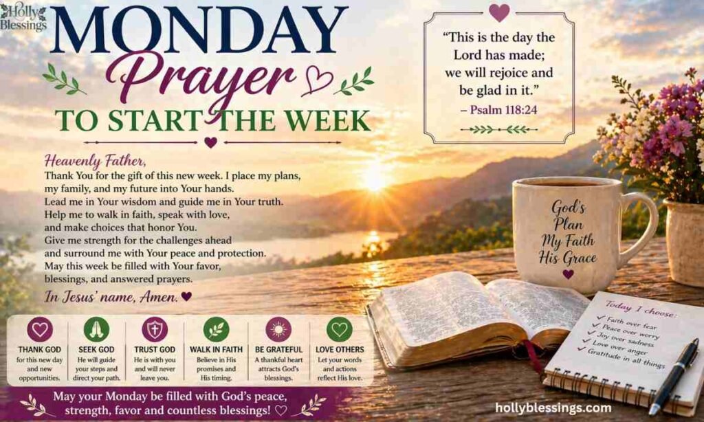 Monday Prayer to Start the Week