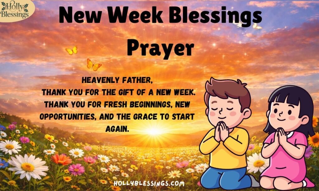 New Week Blessings Prayer