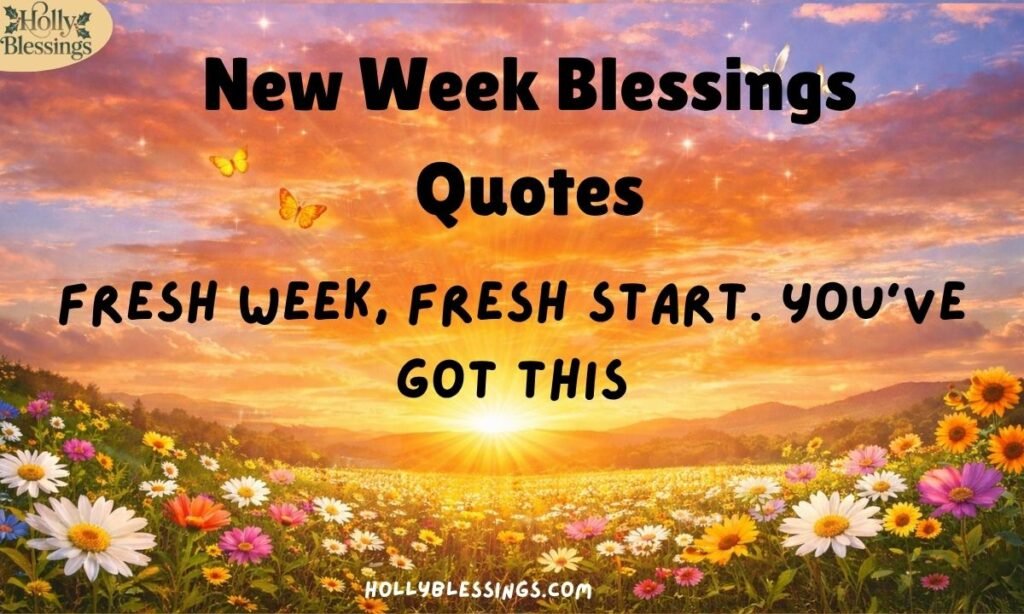 New Week Blessings Quotes