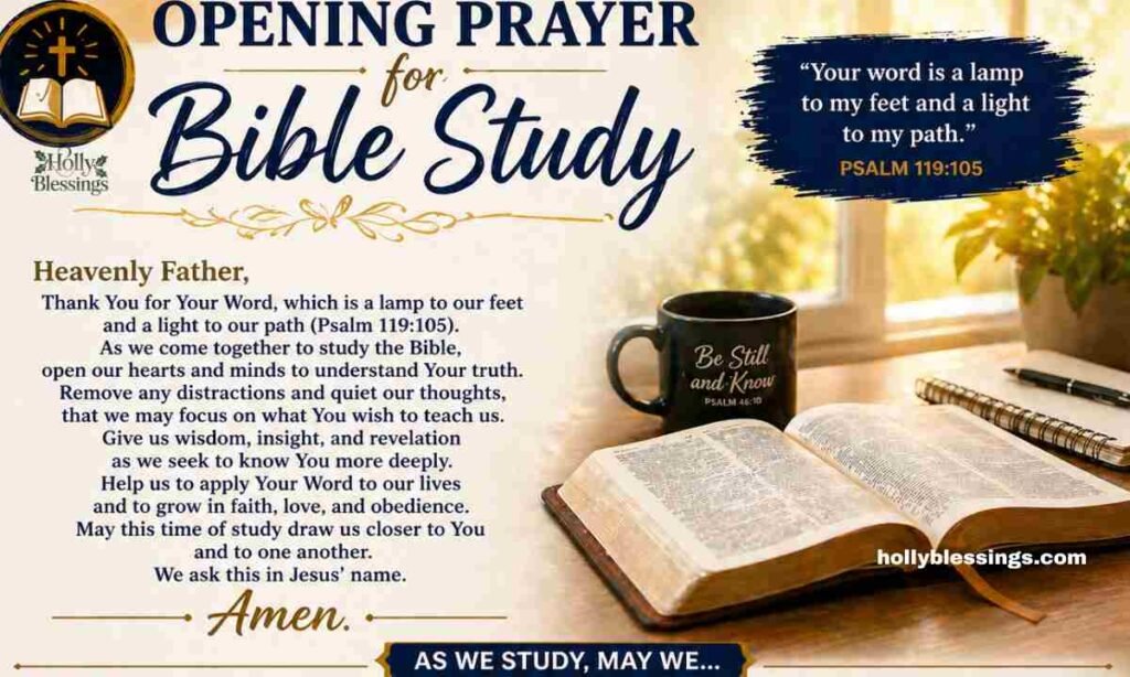 Opening Prayer for Bible Study