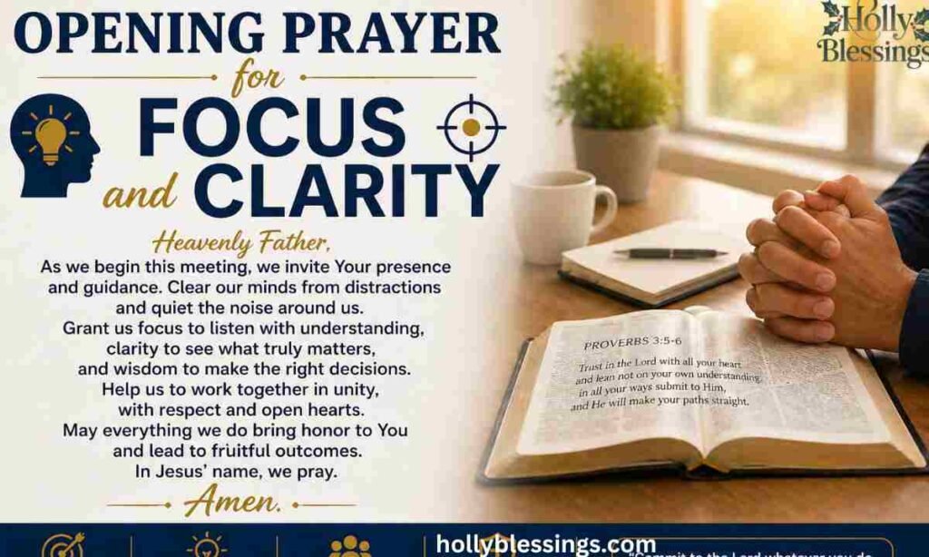 Opening Prayer for Focus and Clarity