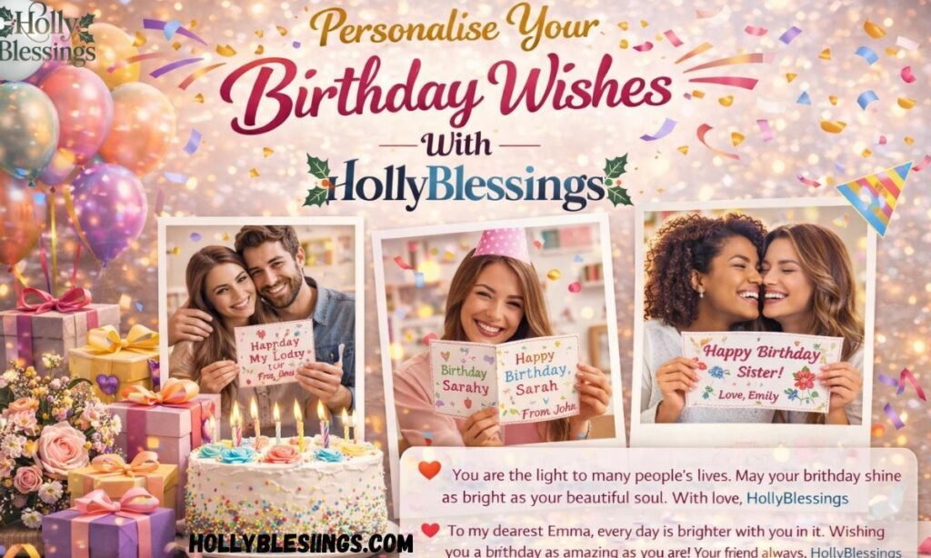 Personalise Your Birthday Wishes With HollyBlessings