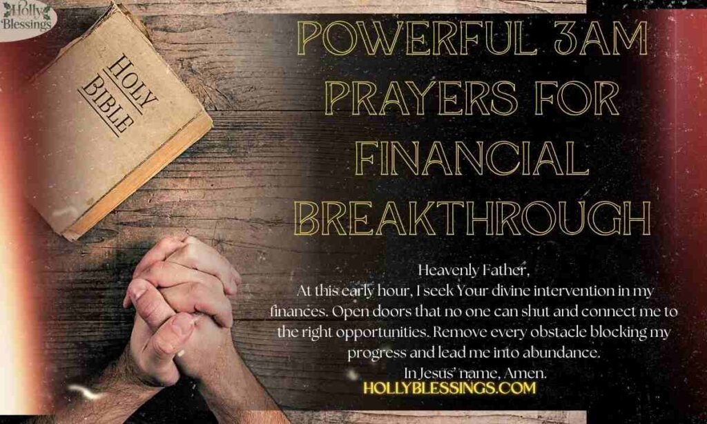 Powerful 3AM Prayers for Financial Breakthrough