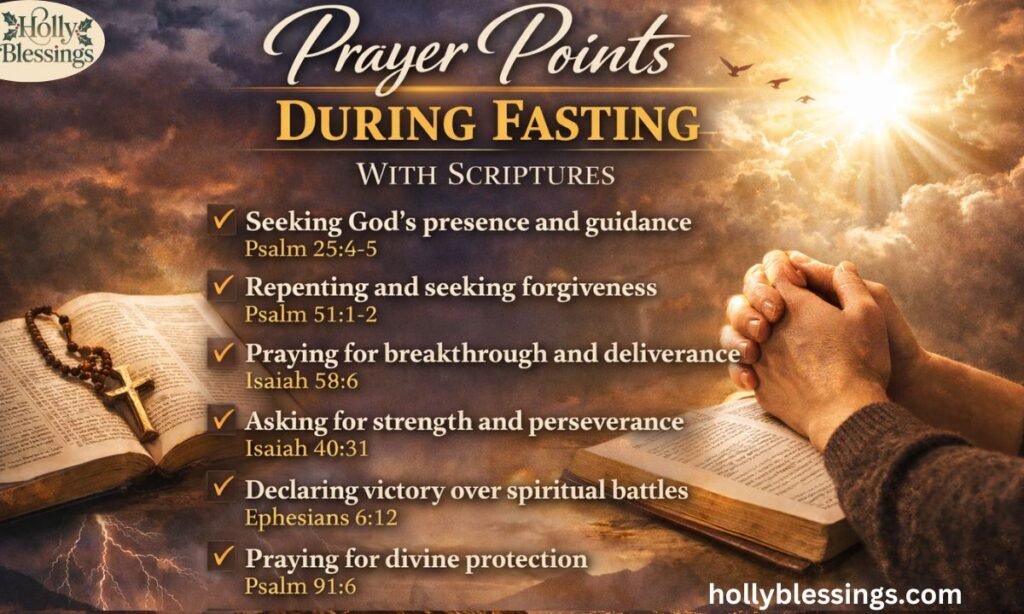Prayer Points During Fasting With Scriptures