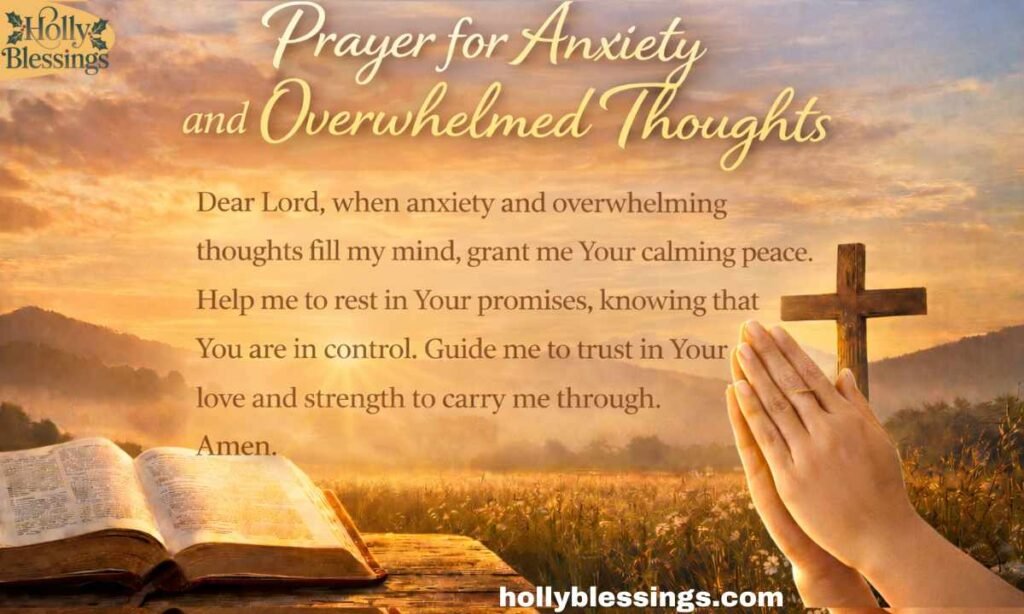 Prayer for Anxiety and Overwhelmed Thoughts