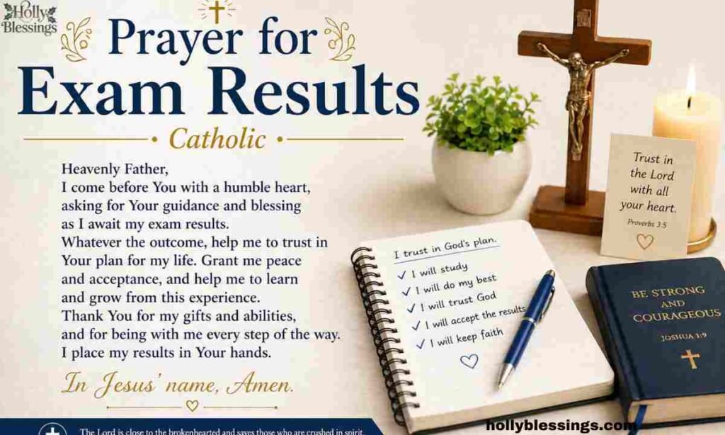 Prayer for Exam Results — Catholic