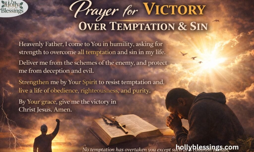 Prayer for Victory Over Temptation & Sin