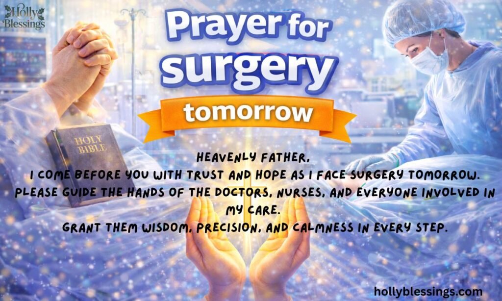 Prayer for Surgery Tomorrow