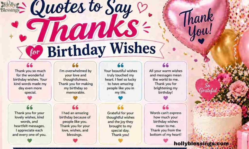 Quotes to Say Thanks for Birthday Wishes