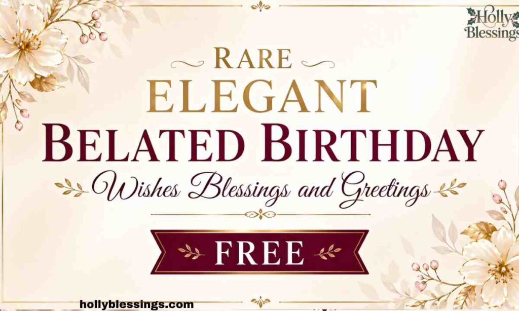 Rare Elegant Belated Birthday Wishes Blessings and Greetings Free