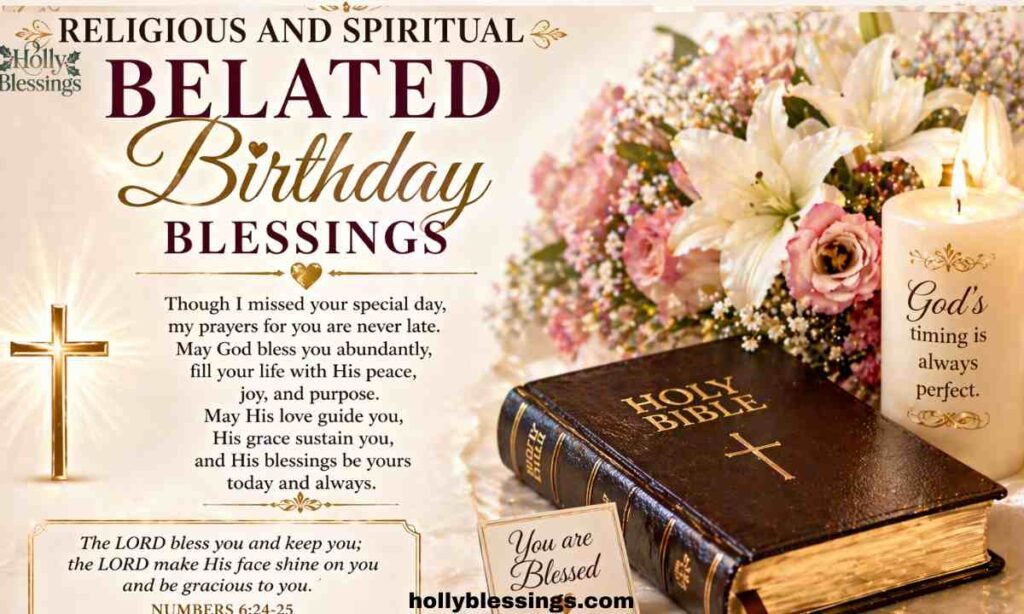 Religious and Spiritual Belated Birthday Blessings