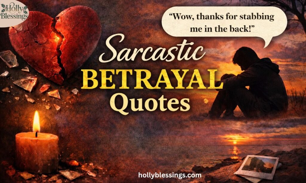Sarcastic Betrayal Quotes