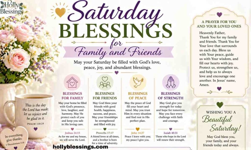 Saturday Blessings for Family and Friends
