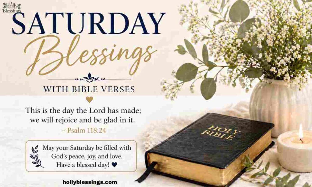 Saturday Blessings with Bible Verses