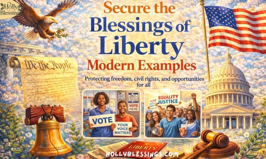 Secure the Blessings of Liberty Modern Examples