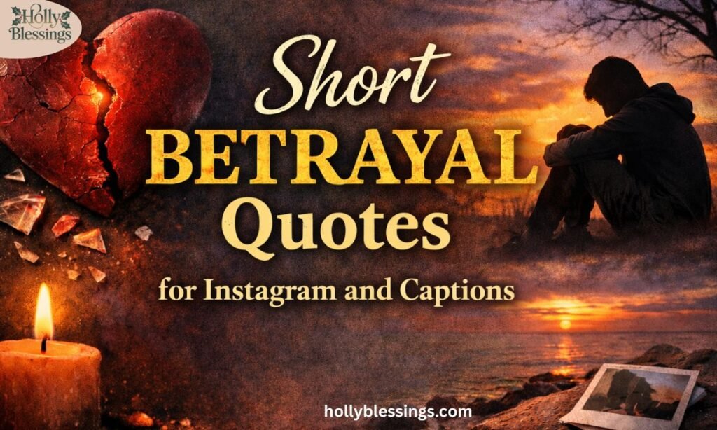 Short Betrayal Quotes for Instagram and Captions
