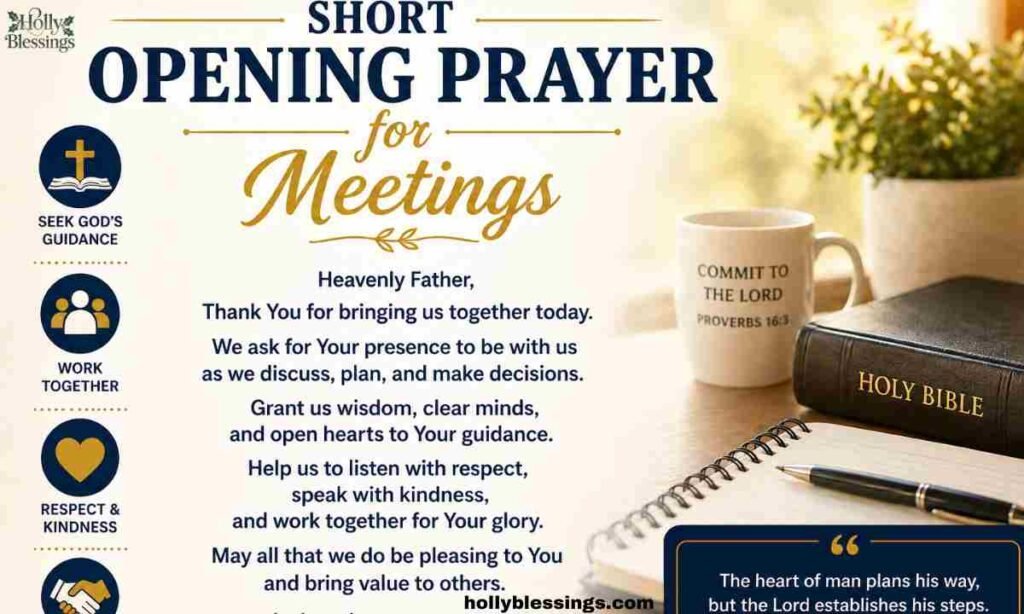 Short Opening Prayer for Meetings