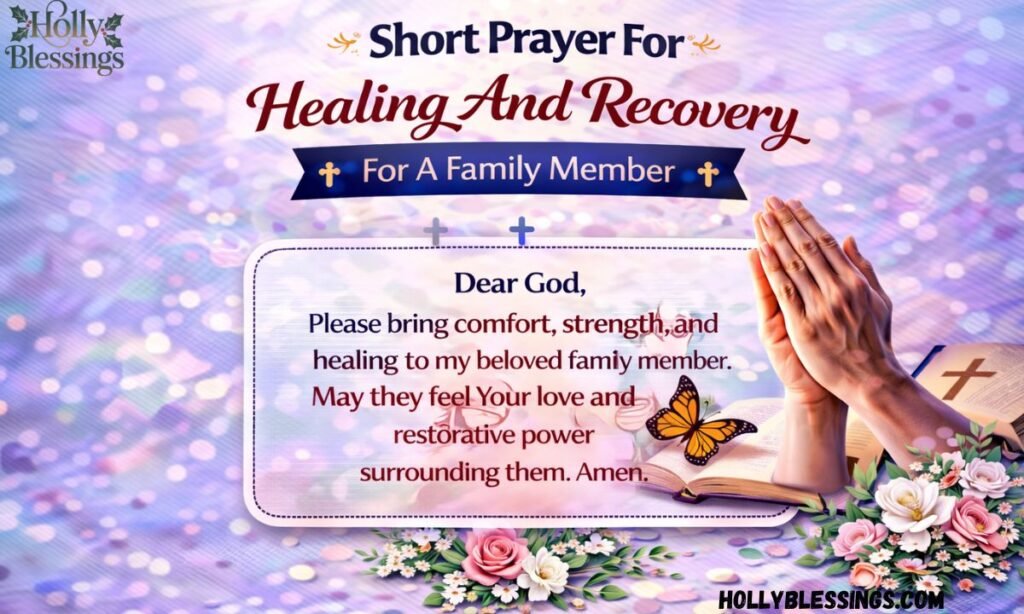 Short Prayer For Healing And Recovery For A Family Member