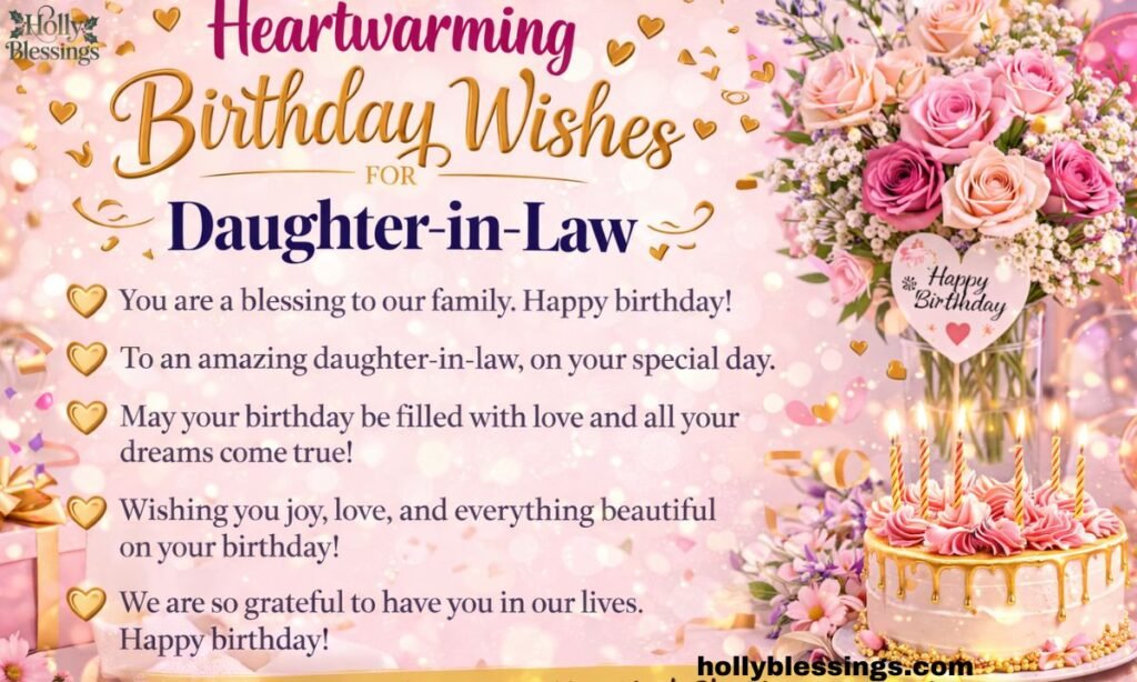 Short Birthday Wishes for Daughter-in-Law
