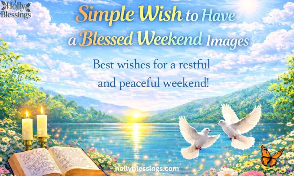 Simple Wish to Have a Blessed Weekend Images