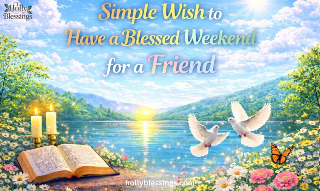 Simple Wish to Have a Blessed Weekend for a Friend
