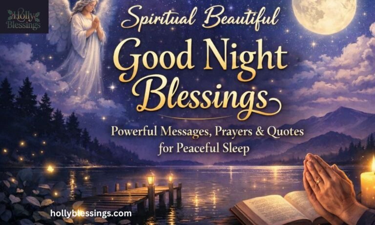 Spiritual Beautiful Good Night Blessings Powerful Messages, Prayers & Quotes for Peaceful Sleep