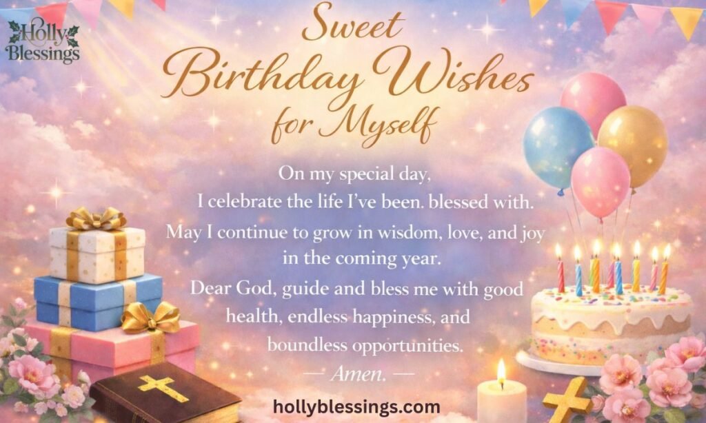 Sweet birthday wishes for myself