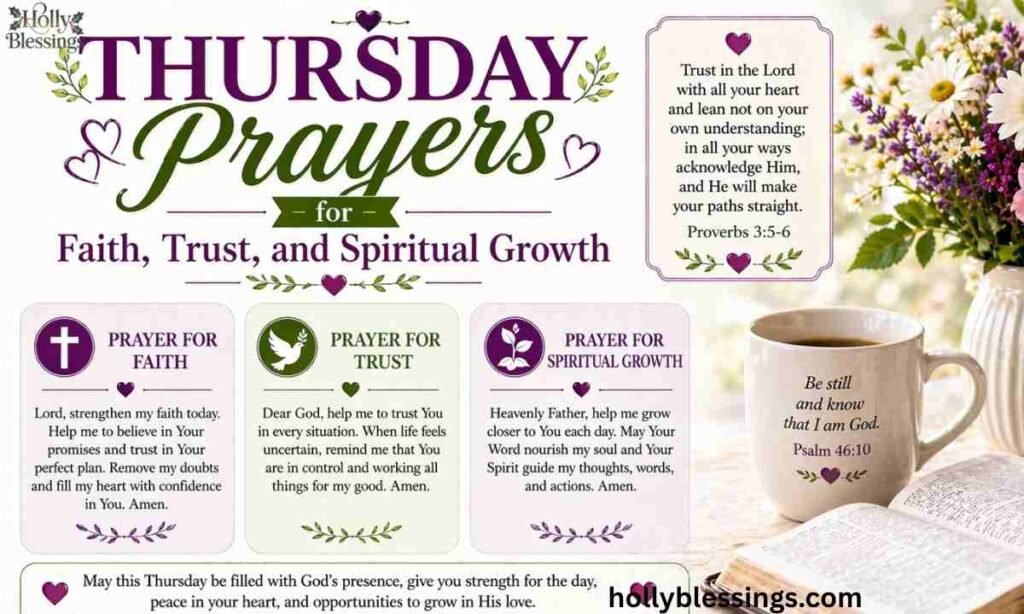 Thursday Prayers for Faith, Trust, and Spiritual Growth