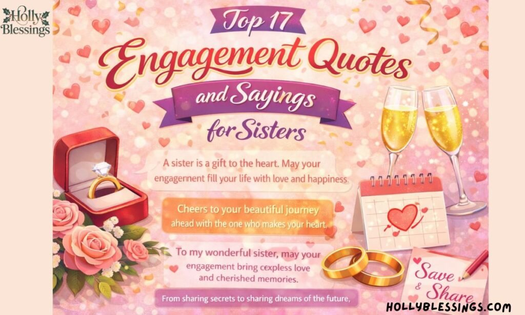 Top 17 Engagement Quotes and Sayings for Sisters