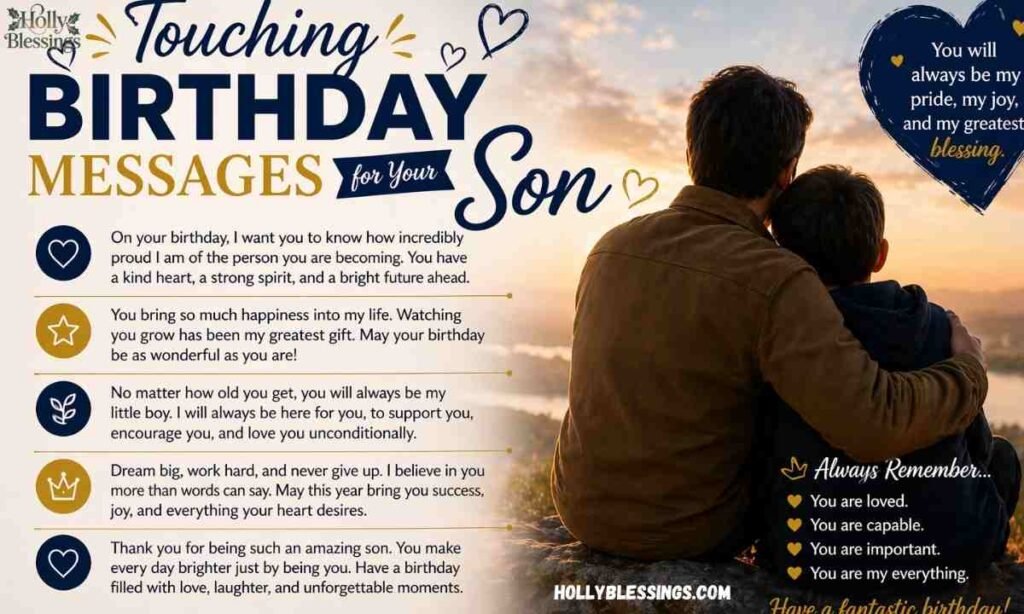 Touching Birthday Messages for Your Son