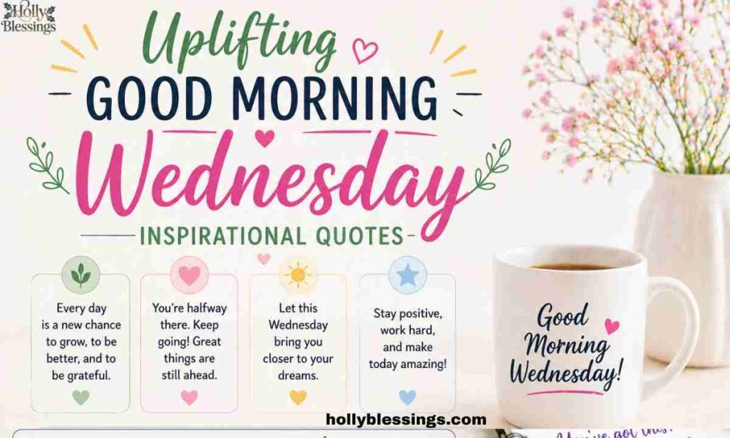 Uplifting Good Morning Wednesday Inspirational Quotes