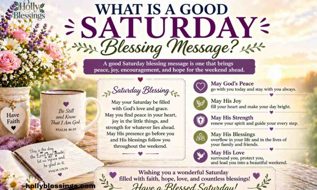 What Is a Good Saturday Blessing Message?