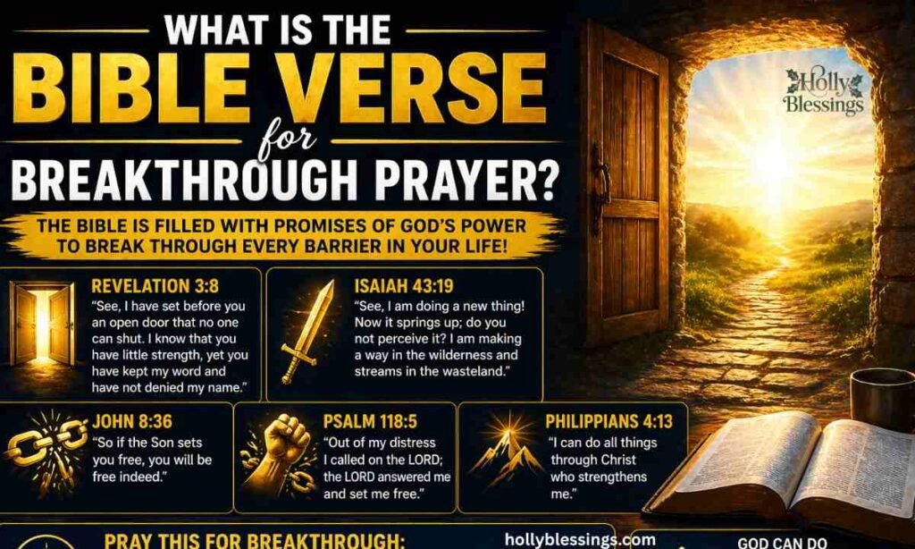 What is the Bible Verse for Breakthrough Prayer?