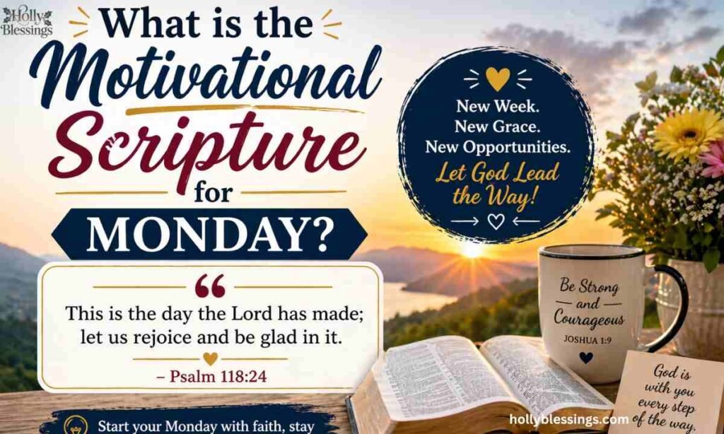What is the Motivational Scripture for Monday?