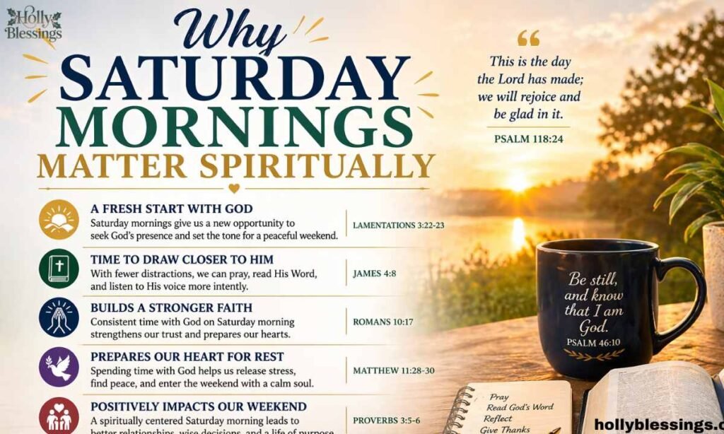 Why Saturday Mornings Matter Spiritually
