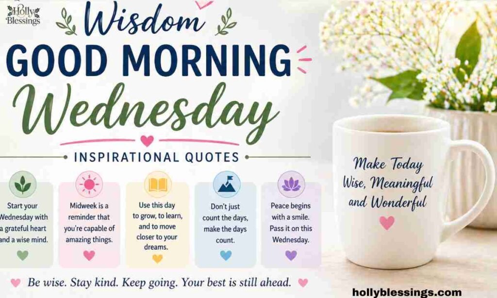 Wisdom Good Morning Wednesday Inspirational Quotes
