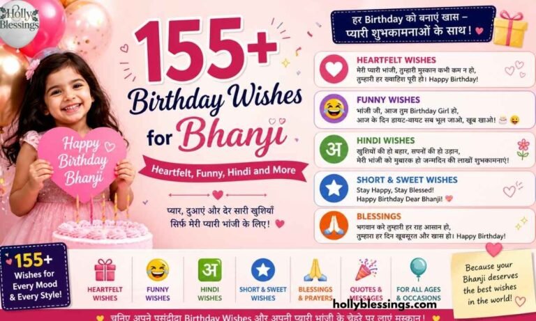 155+ Birthday Wishes for Bhanji (Heartfelt, Funny, Hindi and More)