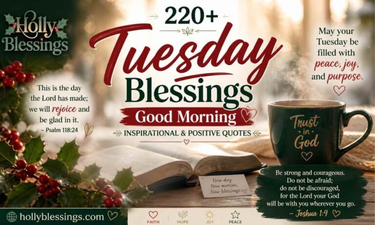 220+ Tuesday Blessings Good Morning, Inspirational & Positive Quotes