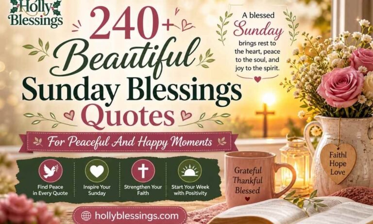 240+ Beautiful Sunday Blessings Quotes For Peaceful And Happy Moments