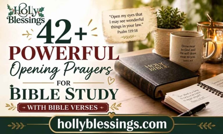42+ Powerful Opening Prayers for Bible Study with Bible Verses
